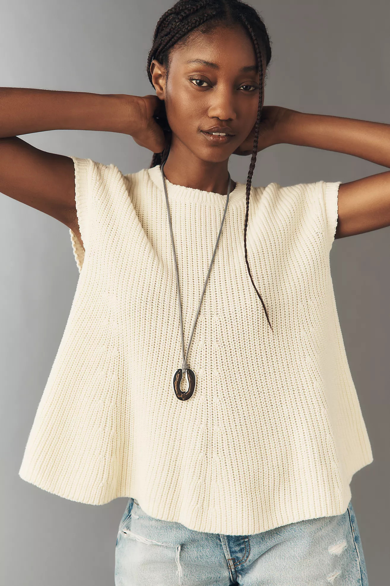 Pilcro 100% Cotton Knit Swing Top | Anthropologie (US)