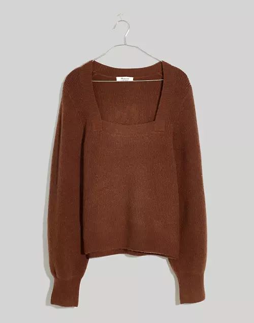 Melwood Square-Neck Pullover Sweater in Coziest Yarn | Madewell