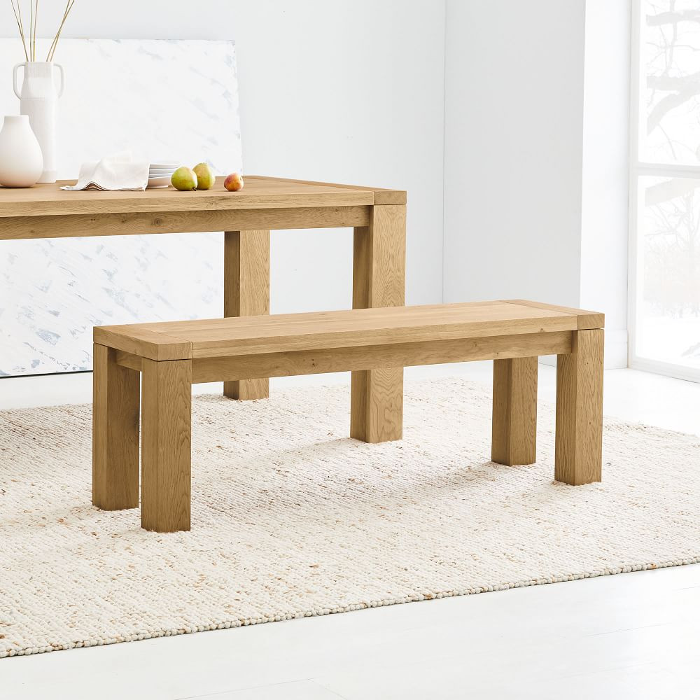 Tahoe Wood Dining Bench | West Elm (US)