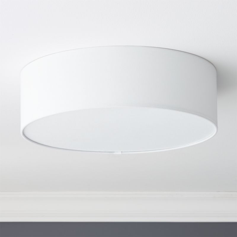 Drum Flush Mount Light 19.75" + Reviews | CB2 | CB2