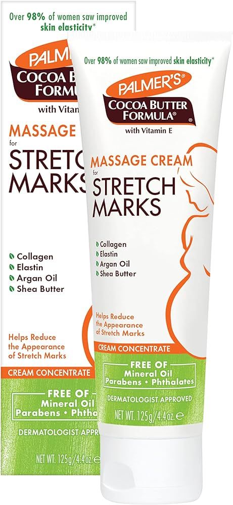 Palmer's Cocoa Butter Formula Massage Cream for Stretch Marks and Pregnancy Skin Care, 4.4 Ounces... | Amazon (US)