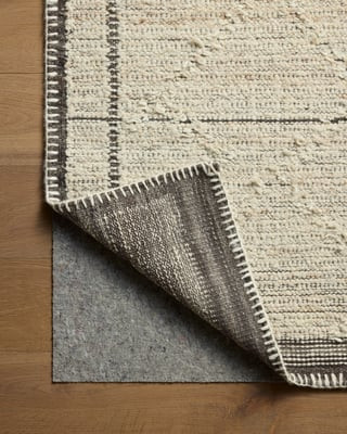 Bowie BOE-01 Ivory/Mocha Wool Handwoven Checkered Area Rug | Rugs Direct