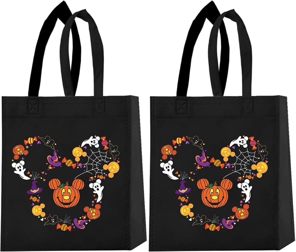 YNOUU Mini Cartoon Mouse Halloween Favor Bags 15 Packs, 11.8 x 9.8 x 3.9 Inches Large Size with C... | Amazon (US)