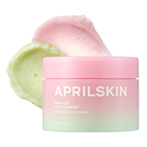 APRILSKIN Pink Aloe Facial Polish Cleanser | Gentle Exfoliation with Mungbean & Soybean Scrub | Removes Waterproof Makeup & Sunscreen | Non-Comedogenic Cleanser for All Skin Types | Korean Skincare | Amazon (US)