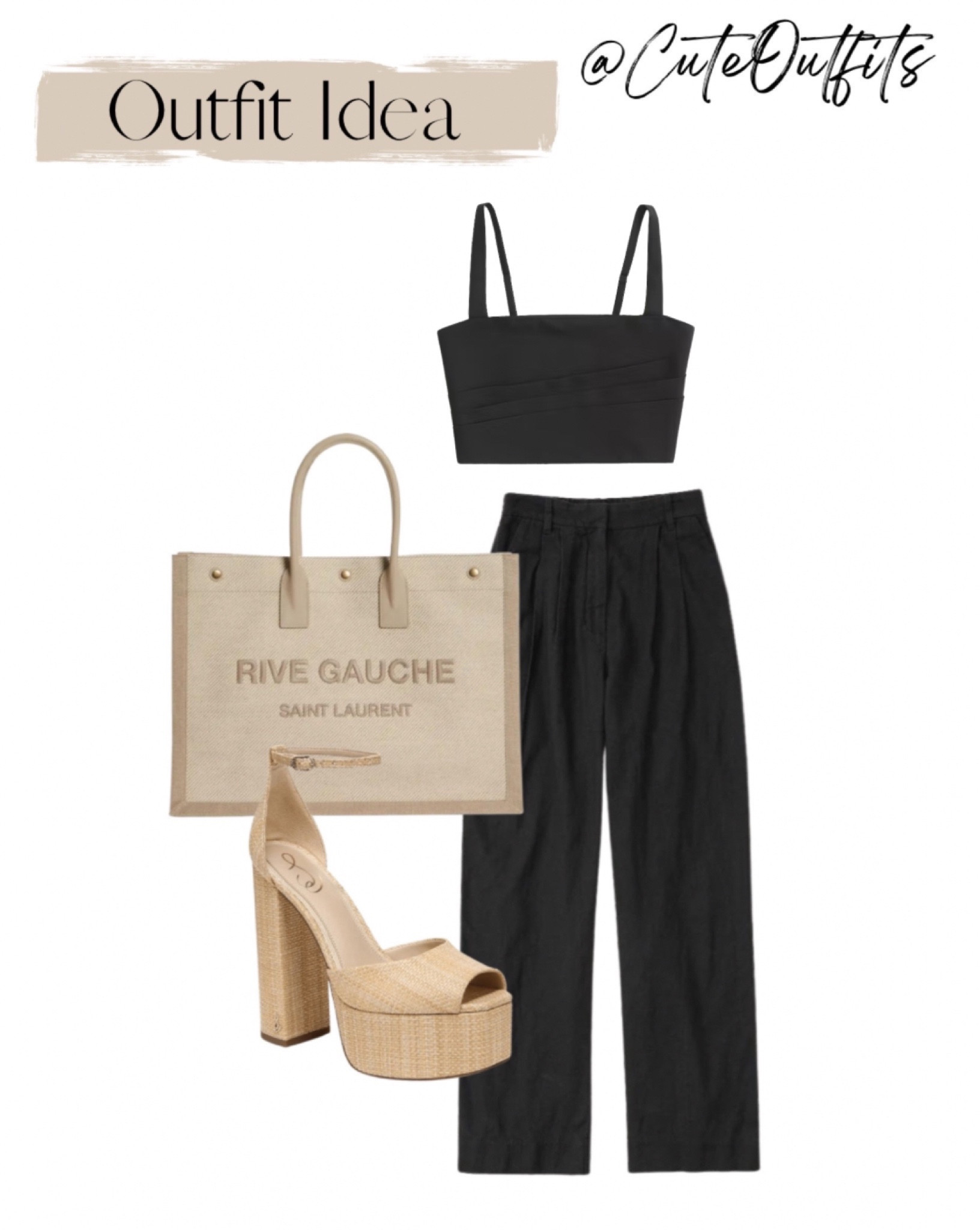 Black top and pants matching set
YSL tote
Tan platform sandals 


resort casual resort wear 2024 trends fall outfits 2023 fall fashion 2023 fall tops 2023 fall basics fall pants fall bag fall bags fall beach looks beach photoshoot vacation capsule vacation looks black sandals black top black crop top black tank top black lace top black pants black wide leg pants outfit summer pants outfit cover up pants summer sandals 2023 summer shoes 2023 fall sandals 2023 fall shoes 2023 summer going out outfits nashville going outfits going out tops summer going outfit night out outfit miami night outfit night outfit summer night outfit casual night outfit nashville night outfit date night outfits jeans date night outfits spring date night outfits summer date night tops date outfit date night summer dinner date outfit casual dinner outfit summer dinner outfit dinner party outfits gno outfit summer brunch outfit summer brunch outfit summer outfits 2023 summer tops 2023 fall blouses fall capsule wardrobe fall casual outfits summer concert outfit fall clothes fall essentials summer fits summer fashion 2023  fall haul fall looks fall must haves neutral summer outfits women summer outfits inspo summer outfit ideas swimsuits 2023 swim cover ups swim suit cover ups swimsuit cover ups swimsuit coverup womens swimwear women swimwear swim coverup cover up swim swimsuits bikini 2023 bikini set bikini sets bikini cover ups womens bikini bikinis two piece swim casual beach outfits beach vacation outfits beach beach cover ups beach coverup beach clothes beach casual beach day beach dinner beach fashion beach festival beachy outfits beach photos beach party beach wear casual beachwear beach style beach vacay beach set beach style beach sarong swim sarong beach resort wear 2023 resort dress resort wear dresses resort style resort casual resort outfits vacation looks vacation sets vacay outfits vacation style vacation clothes beach vacation dress vacation wear tropical vacation outfits neutral fashion summer vacation outfits for Greece Europe fall
#LTKFind#LTKCyberWeek 

#LTKwedding #LTKfindsunder100 #LTKSeasonal #LTKfindsunder50 #LTKHoliday #LTKGiftGuide