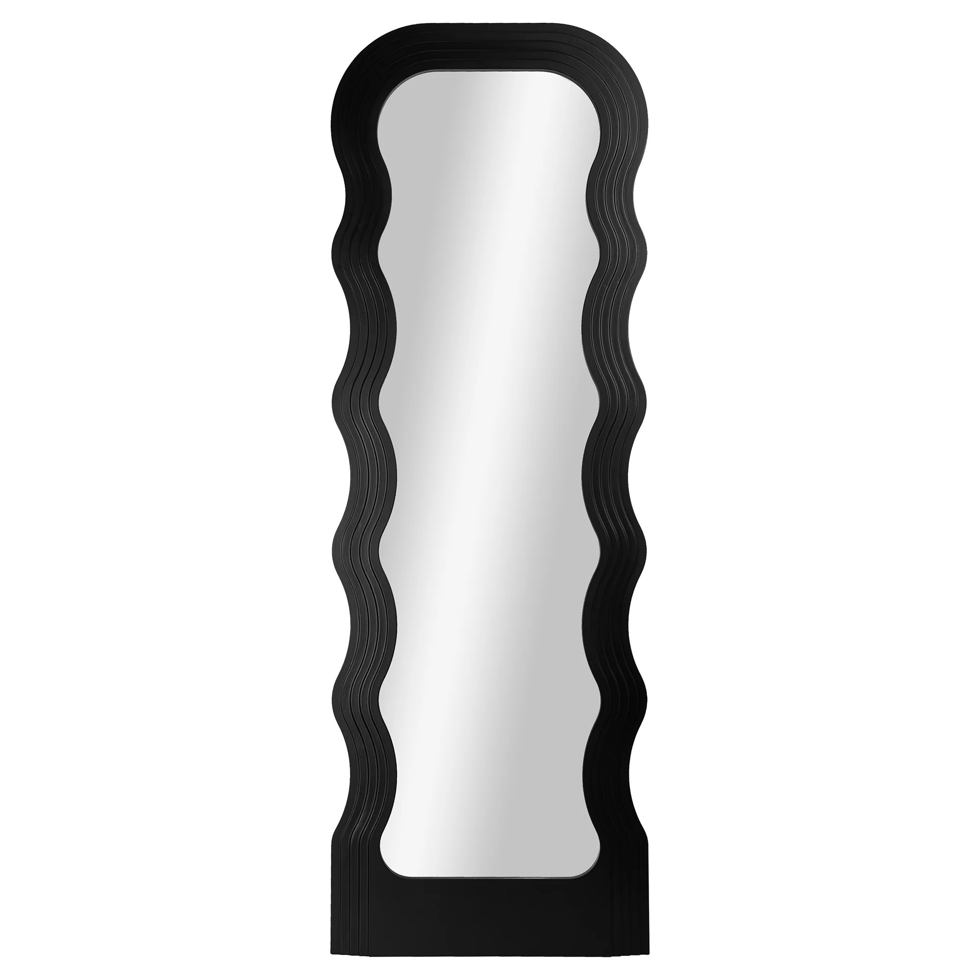 Mainstays 20x58 Black Framed Large Floor Mirror for Bathroom or Living Room | Walmart (US)