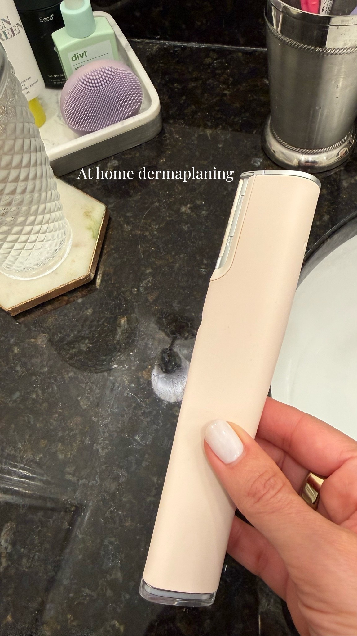 10/10 recommend this at home dermaplaning tool! It helps your skin are penetrate deeper - you’ll definitely get more bang for your buck by using this every few weeks.

#LTKBeauty #LTKSaleAlert #LTKgrwm