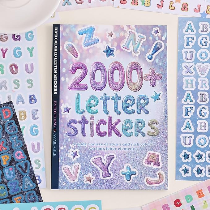 PAGEMORE 2000+ Pcs Alphabet Sticker for Journaling,Fun & Colorful Craft Letter Stickers for Junk ... | Amazon (US)