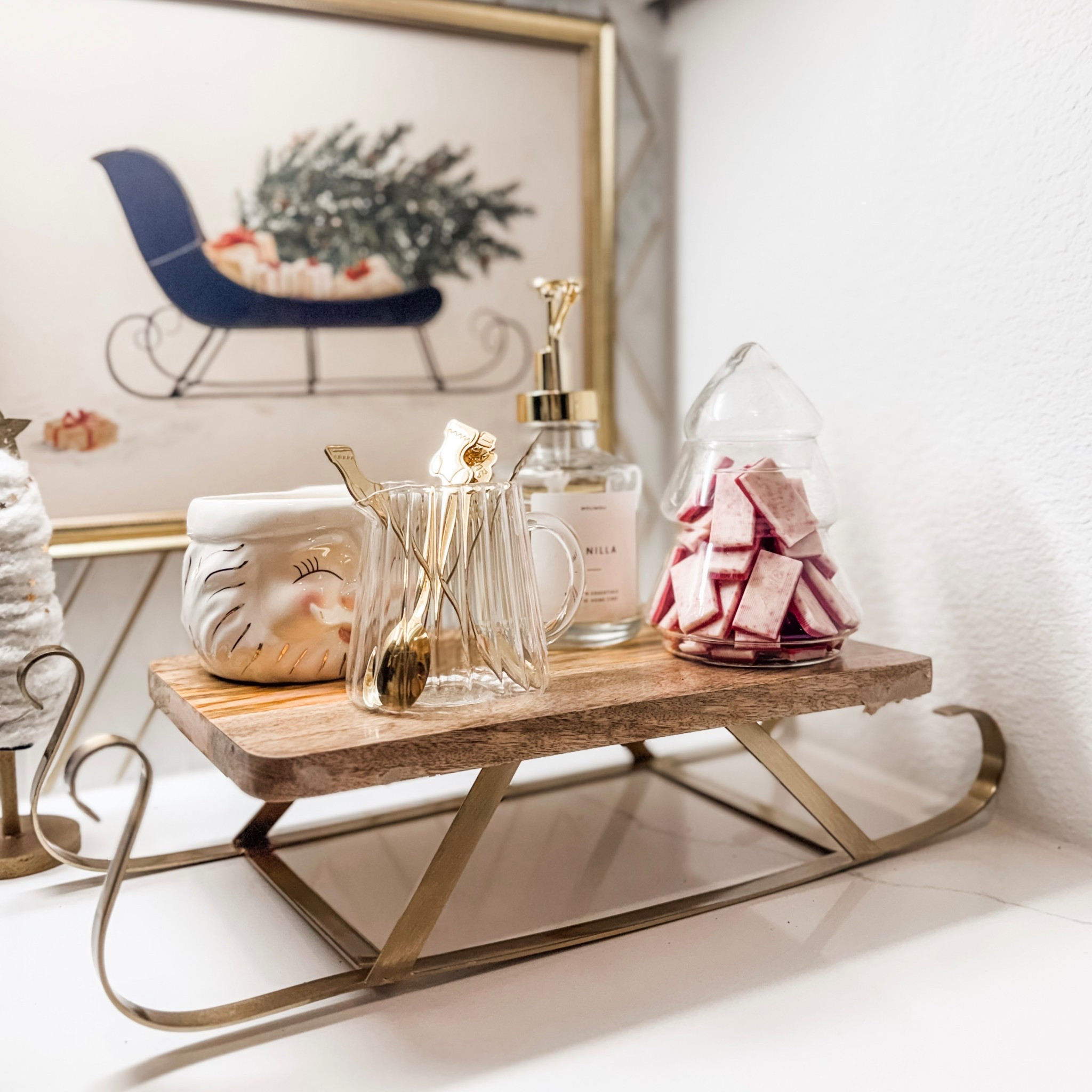 Refilled our Christmas tree jar. Love how festive it looks. 

Christmas coffee station, Christmas decor, sled serving board, Santa mug, Christmas decor sale, target Christmas, Amazon Christmas, Christmas wall art, printable Christmas art, Christmas treats, kitchen Christmas decor, buy online pick up in store, 

#LTKSaleAlert #LTKHome #LTKHoliday