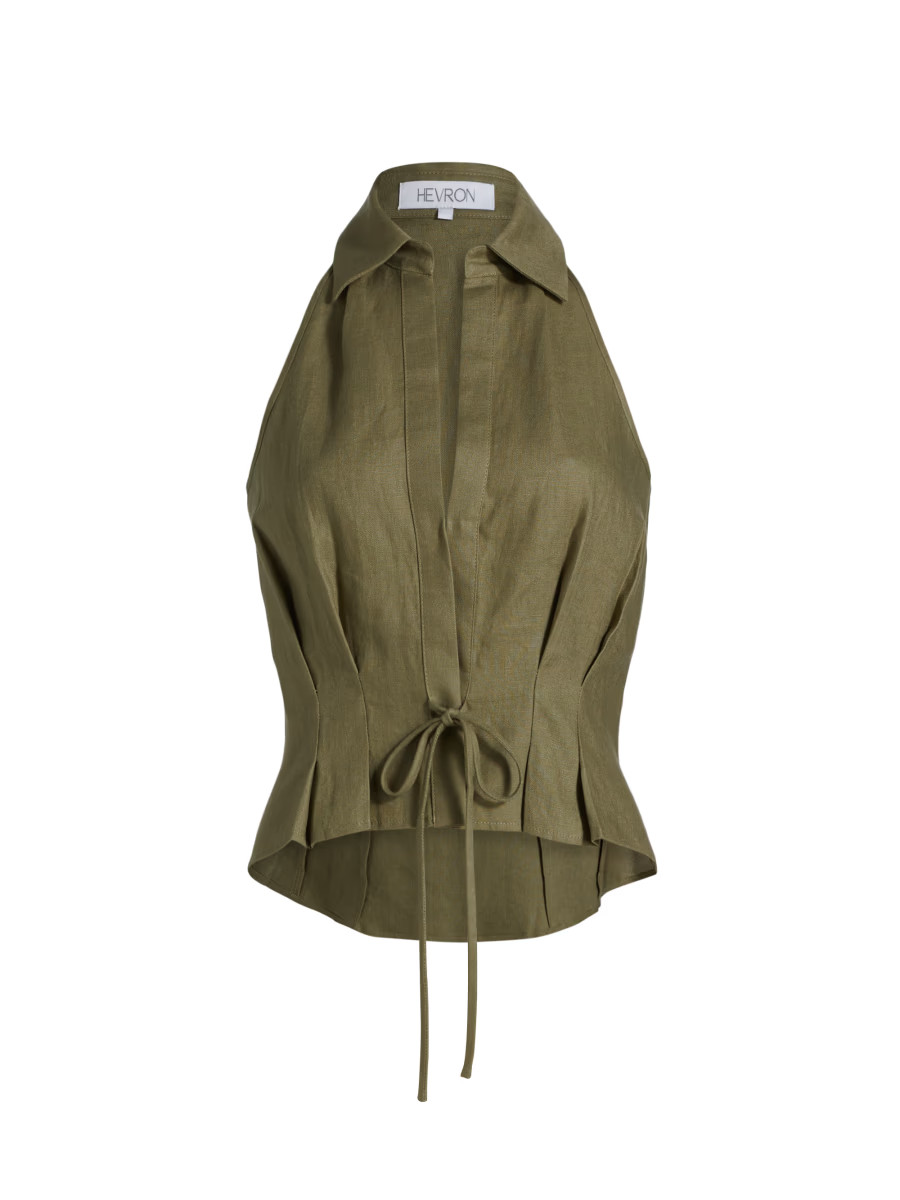 Sloan Linen Vest Top | Saks Fifth Avenue