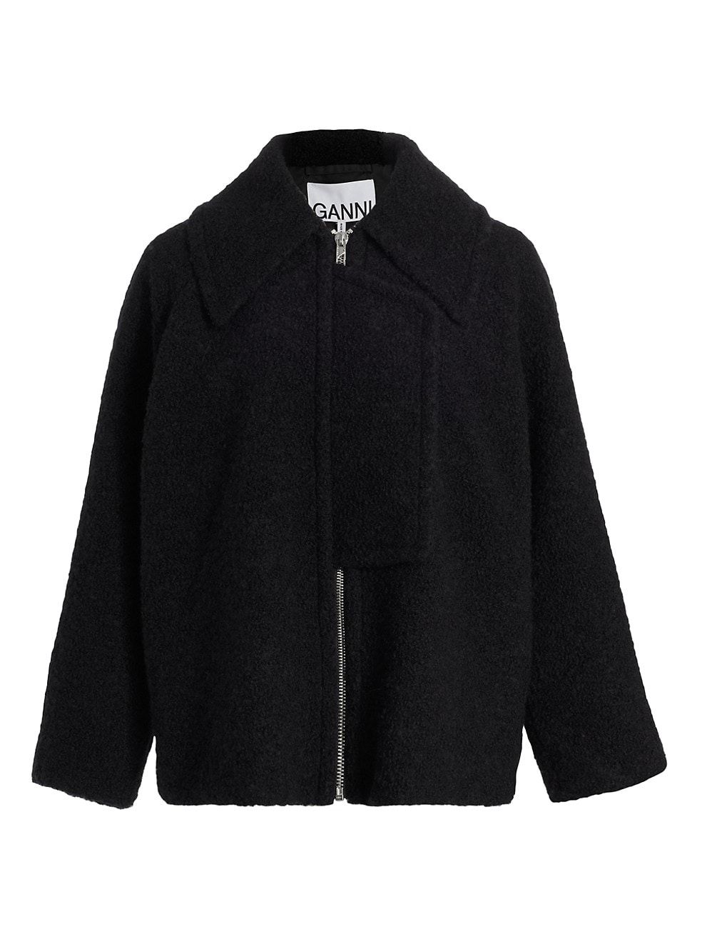 GANNI Boucle Wool Blend Jacket | Saks Fifth Avenue