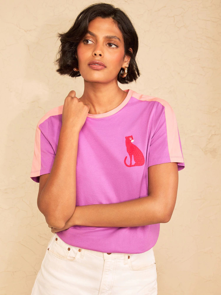 Love & Roses Flocked Cheetah T-Shirt | Next EU