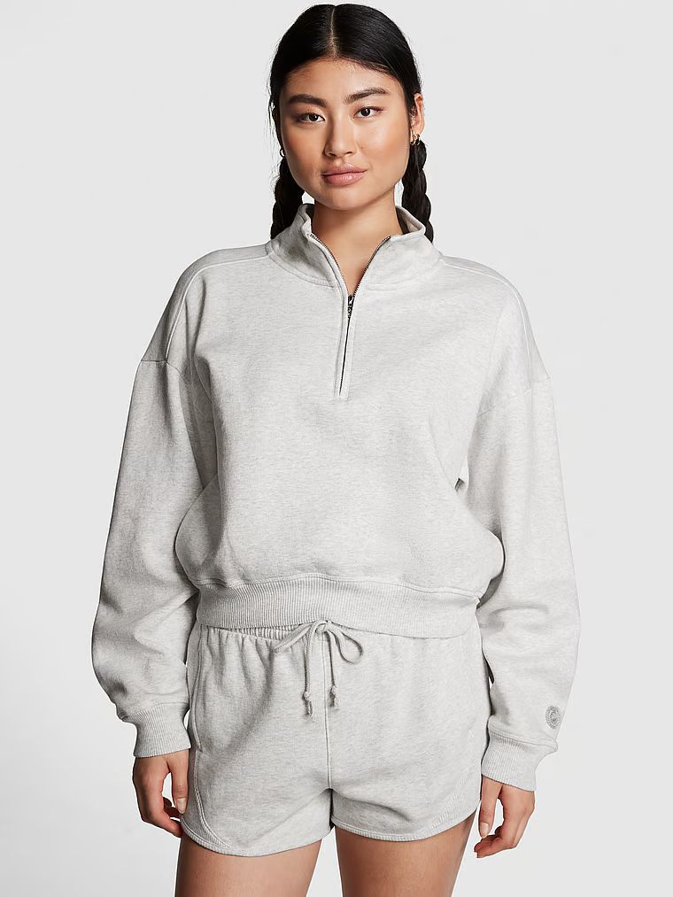 Premium Fleece Half-Zip Sweatshirt | Victoria's Secret (US / CA )