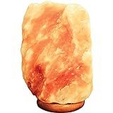 Pure Himalayan Salt Works 100% Natural Himalayan Salt Lamp, Pink Crystal Salt Lamp with Wooden Base, | Amazon (US)