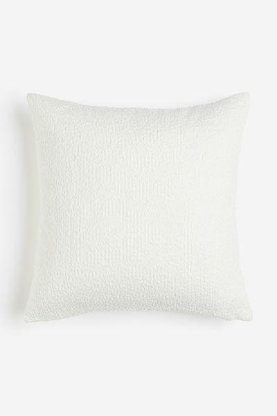 Bouclé Cushion Cover - White - Home All | H&M US | H&M (US + CA)