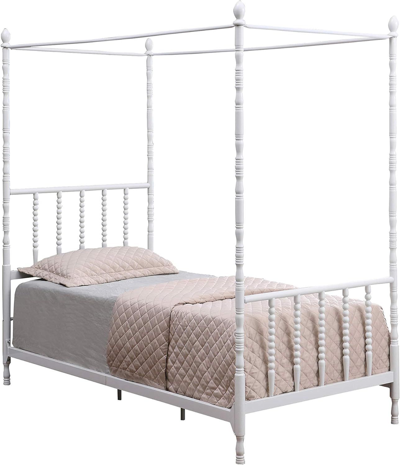 Coaster Home Furnishings Betony Twin Bed White Canopy (406055T) | Amazon (US)