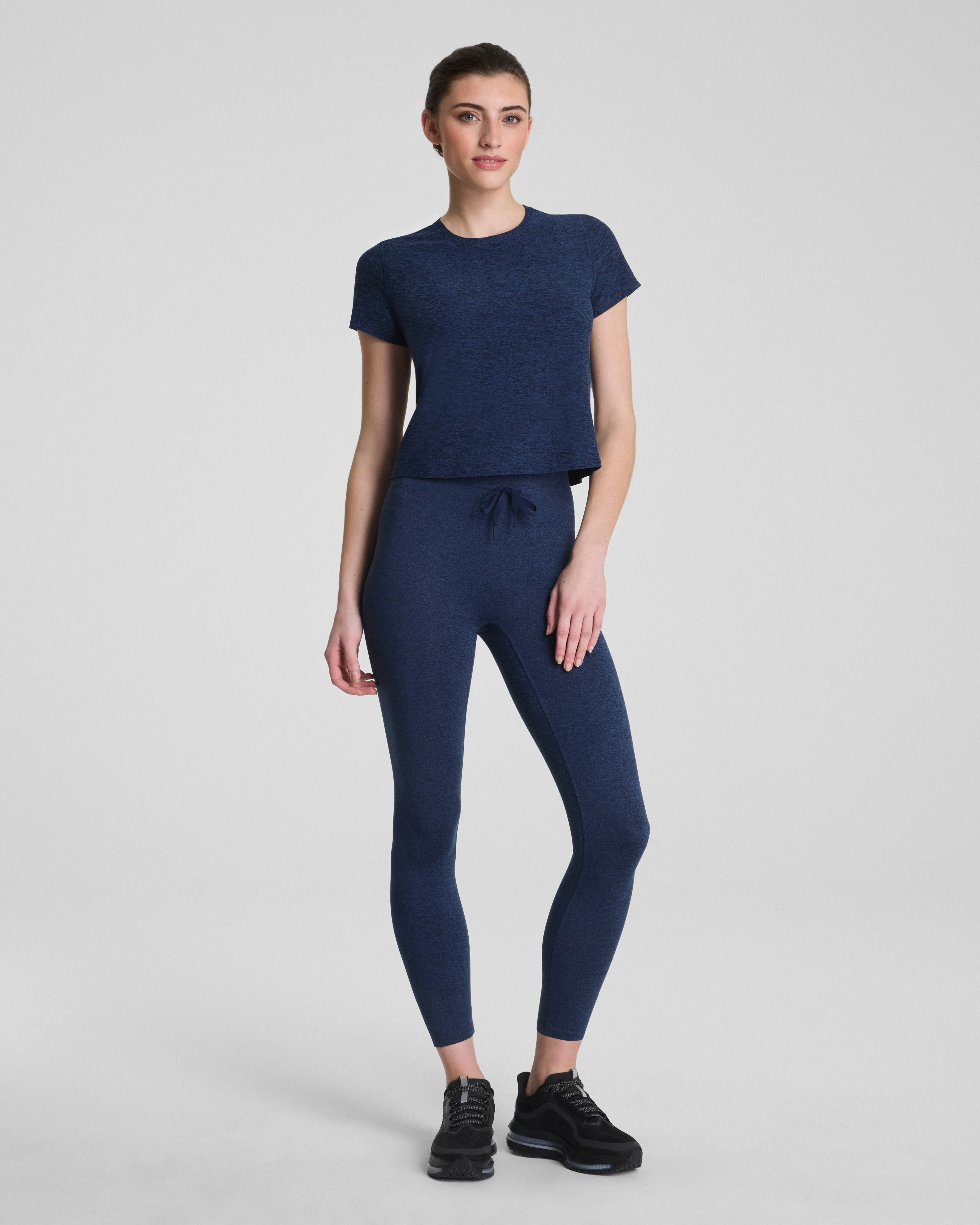 Spanx Women's SoftStretch 7/8 Leggings in Timeless Navy/Dark Navy | Spanx