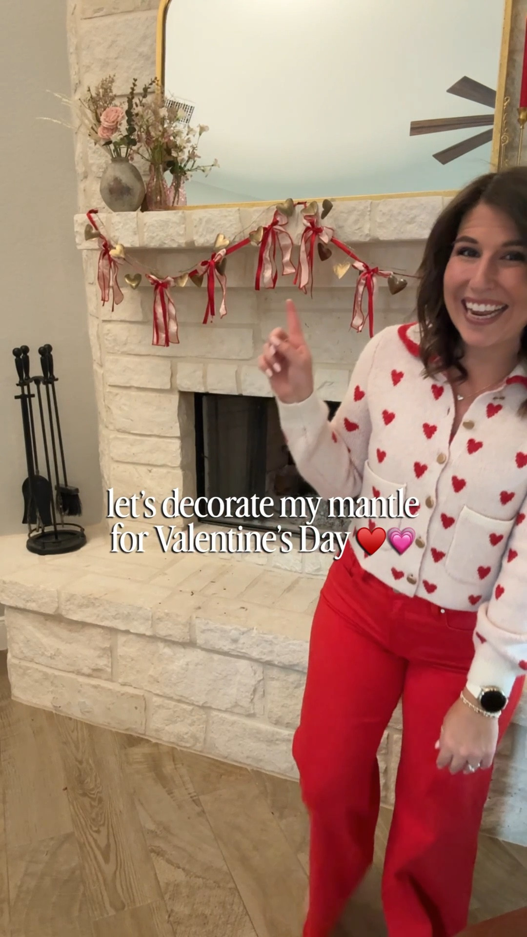 The absolute cutest valentines decor!! ♥️💗 A cute bow garland and gold heart garland from Target paired with cute candles and vase from Amazon! 

#LTKValentine #LTKSeasonal #LTKHome