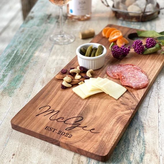 Personalized Charcuterie Board, Cutting Boards, Cheese Board, Corporate Gifts, Wedding Gift, Hous... | Etsy (US)