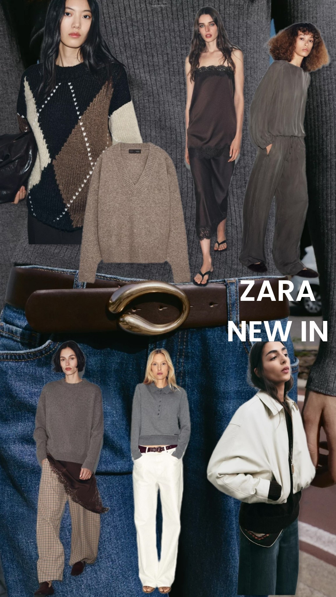ZARA NEW IN - payday picks from a personal stylist to create classic and chic autumn outfits - from a mega leather bomber jacket to polo knits and essential knitwear for fall Zara as always has an amazing range of capsule wardrobe staples - I’ve got my eye on this argyle sweater which I predict will sell out fast as one of autumns trends for 2025 #zara 

#LTKuk #LTKFashionMonth #LTKautumn