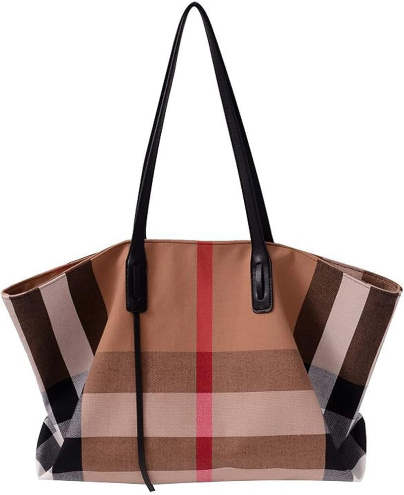 Womens Tote Handbag Large Capacity Roomy Canvas Bag,Ladies Crossbody Shoulder Bags Hobo Tote Bag ... | Amazon (US)