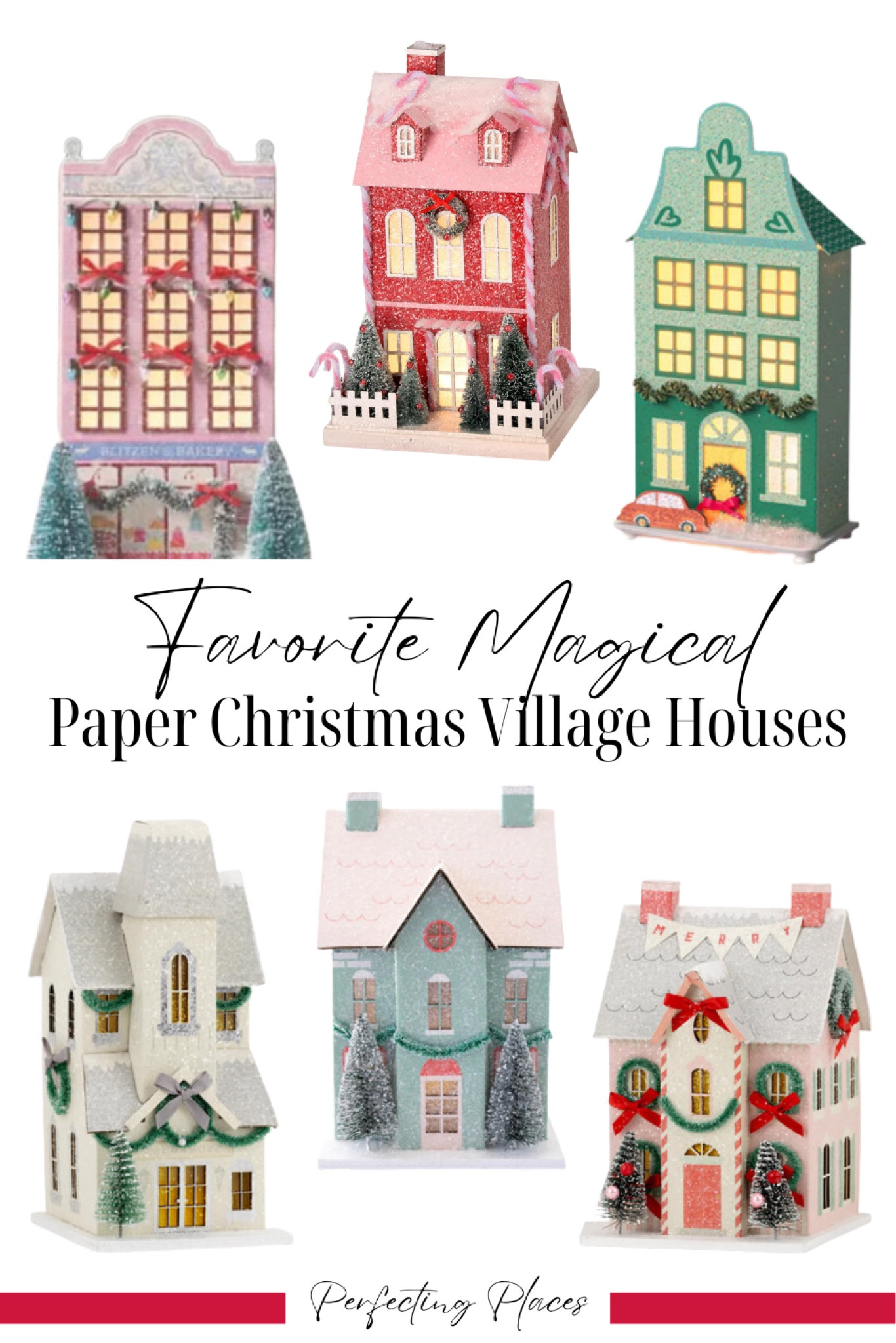 Add festive charm to your holiday decor with these charming paper Christmas houses. Create an entire holiday village. Anthropologie Christmas house, Target, My Mind’s Eye

#LTKHoliday #LTKHome #LTKSeasonal
