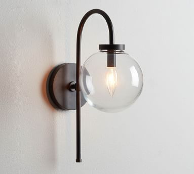 Claremont Glass Globe Sconce | Pottery Barn (US)