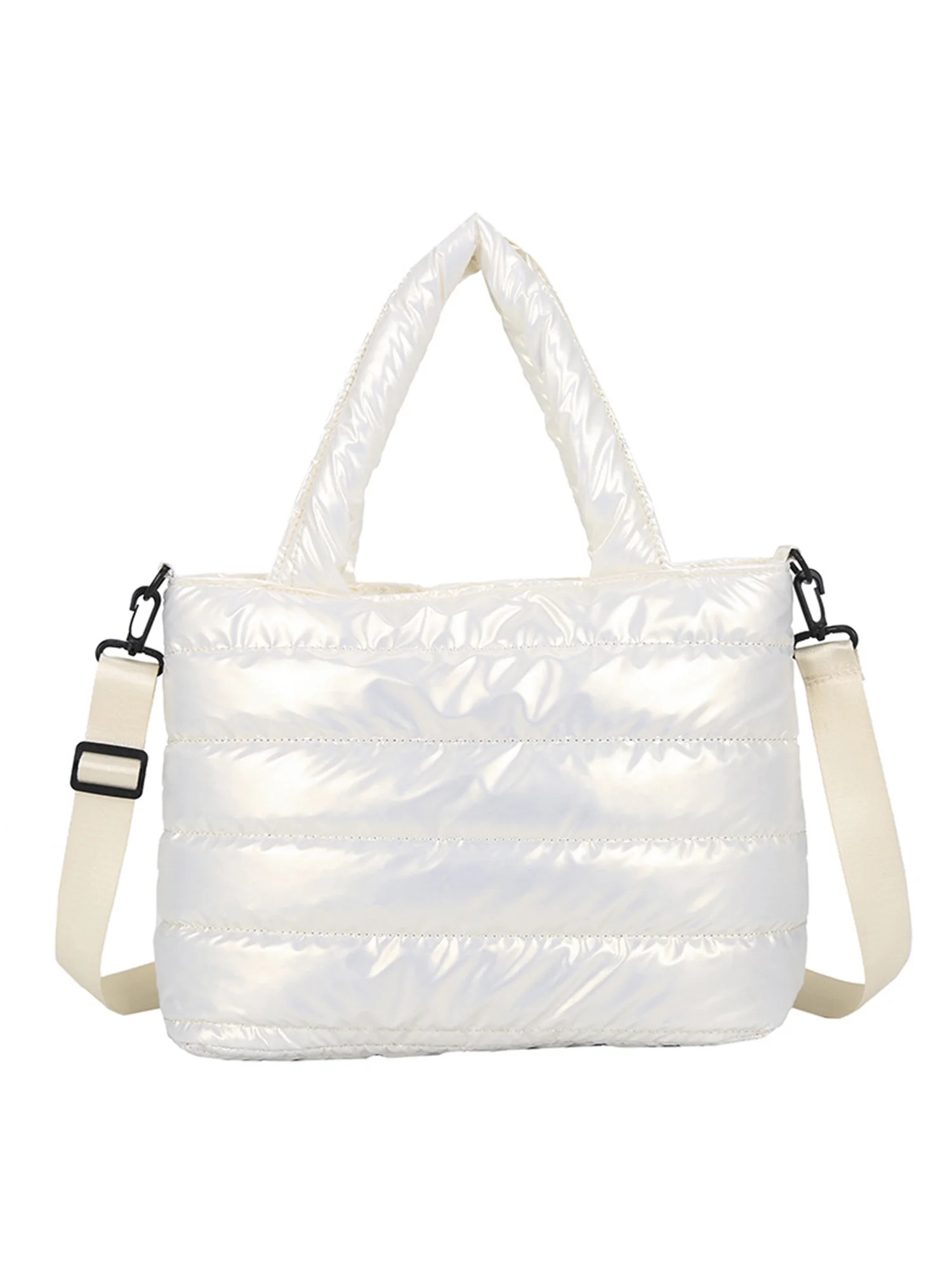 Sexy Dance Handbag for Women Puffer Tote Bag Quilted Shoulder Bag Satchel  Crossbody Bag White | Walmart (US)