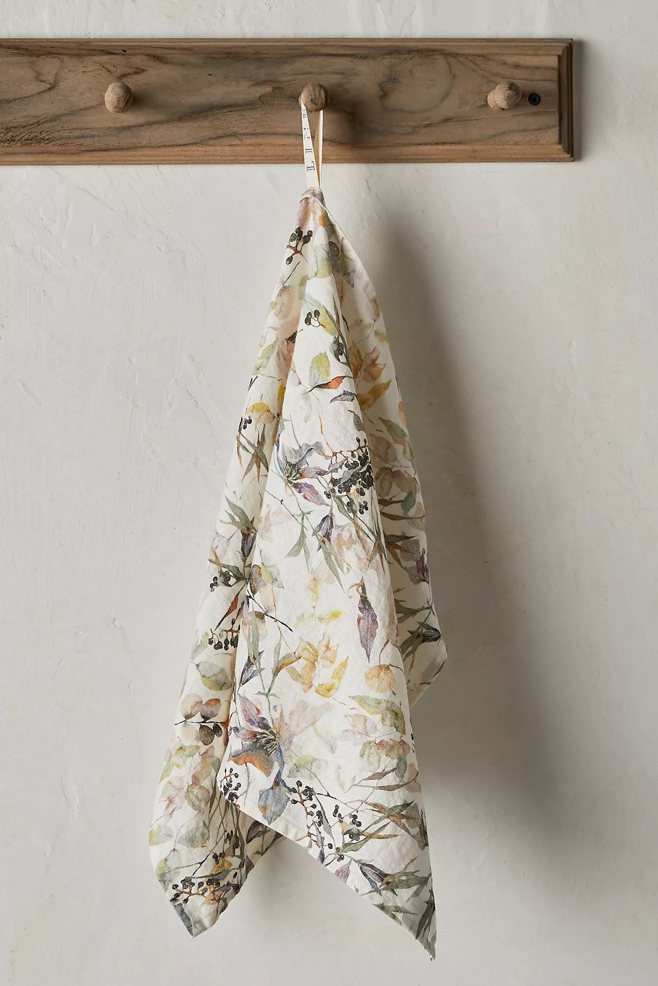 Lithuanian Linen Dish Towel, Meadow Flowers | Anthropologie (US)