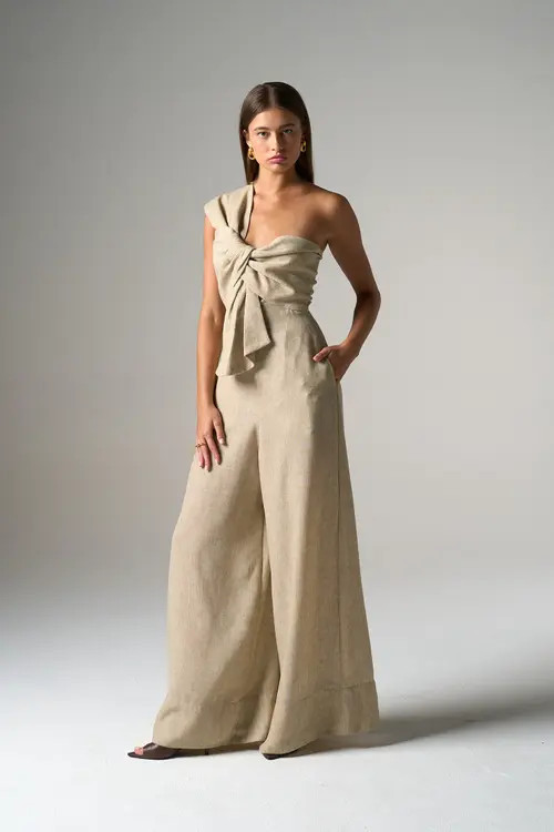 JBQ Eden Jumpsuit in Parchment at Nordstrom, Size Small | Nordstrom