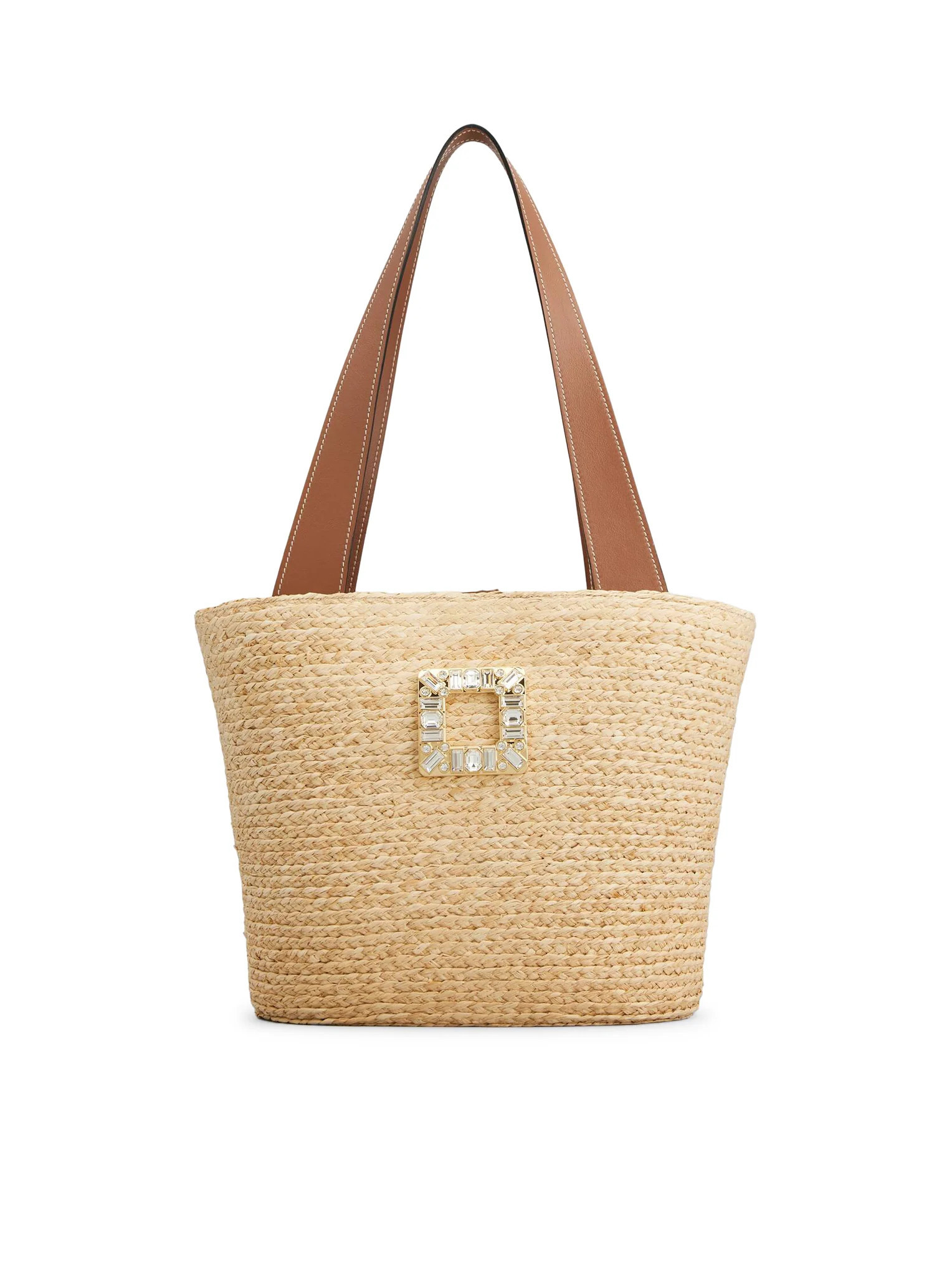SMALL RAFFIA SHOPPING BAG - Roger Vivier - Woman | Suitnegozi INT