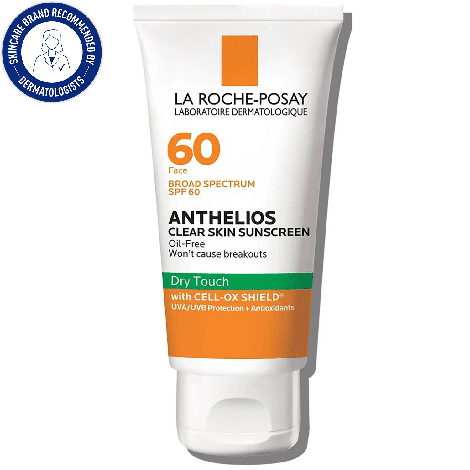 La Roche-Posay Anthelios Clear Skin Dry Touch Facial Sunscreen SPF 60 Oil-Free for All Skin Types,1.7 fl oz | Walmart (US)
