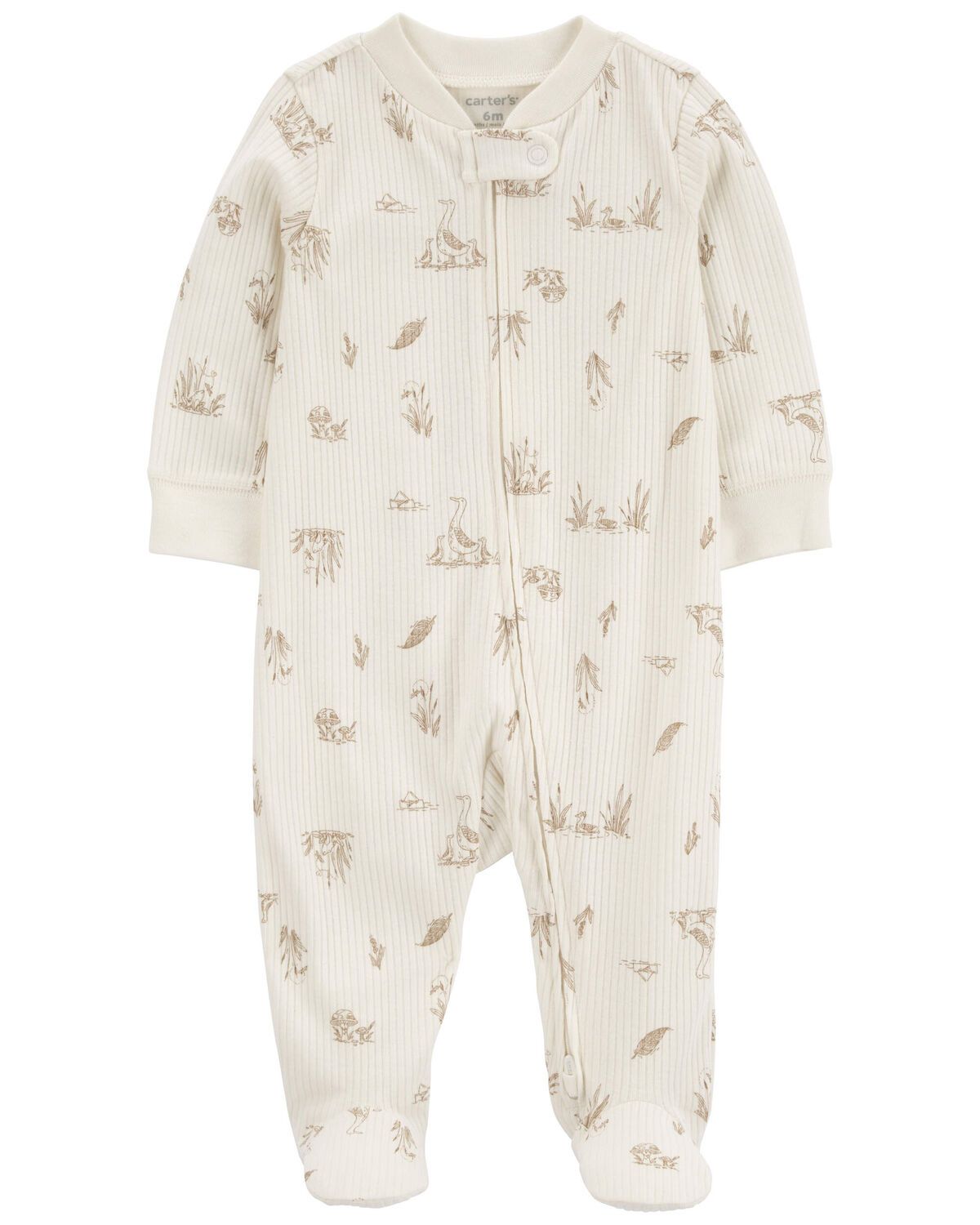 Baby Goose 2-Way Zip Thermal Sleep & Play Pajamas | Carter's