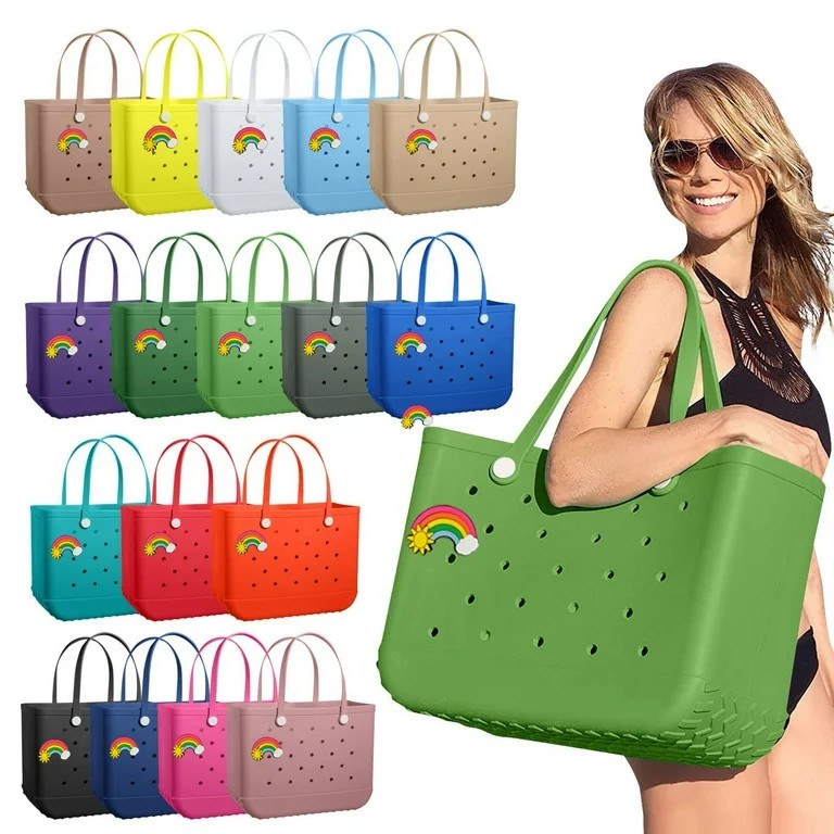 Extra Large/ Large Tote Bag for Beach, Pool, Boat. Lightweight Waterproof Washable Durable All Pu... | Walmart (US)