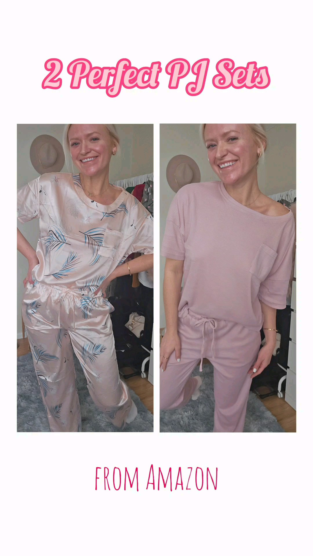 My fav Amazon PJ sets 🌙 one silky, one waffle knit. Lots of colors! I ordered size M.

#LTKSaleAlert #LTKMostLoved #LTKStyleTip