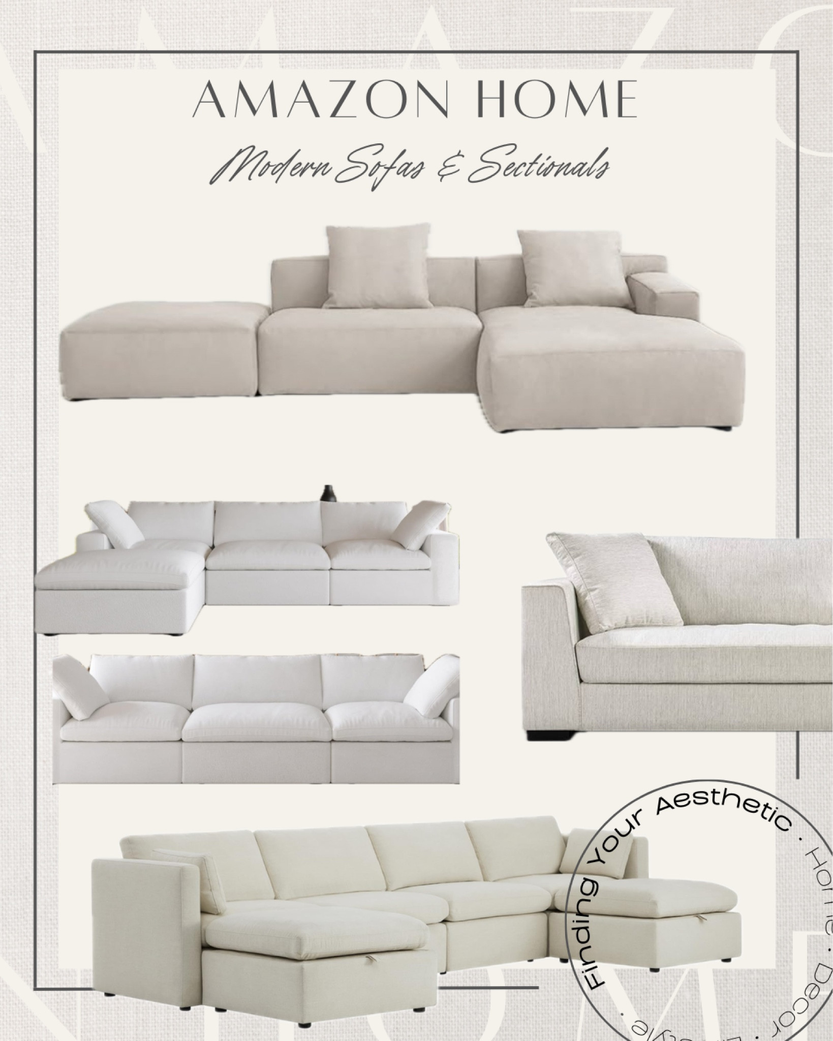 Modern minimalist sofas and sectional that give the RH and Arhaus look for less from Amazon 

Cloud couch dupe
Modern sofa neutral
Square arm sofa
Modular sectional
Amazon home favorites 

#LTKSaleAlert #LTKHome #LTKFamily