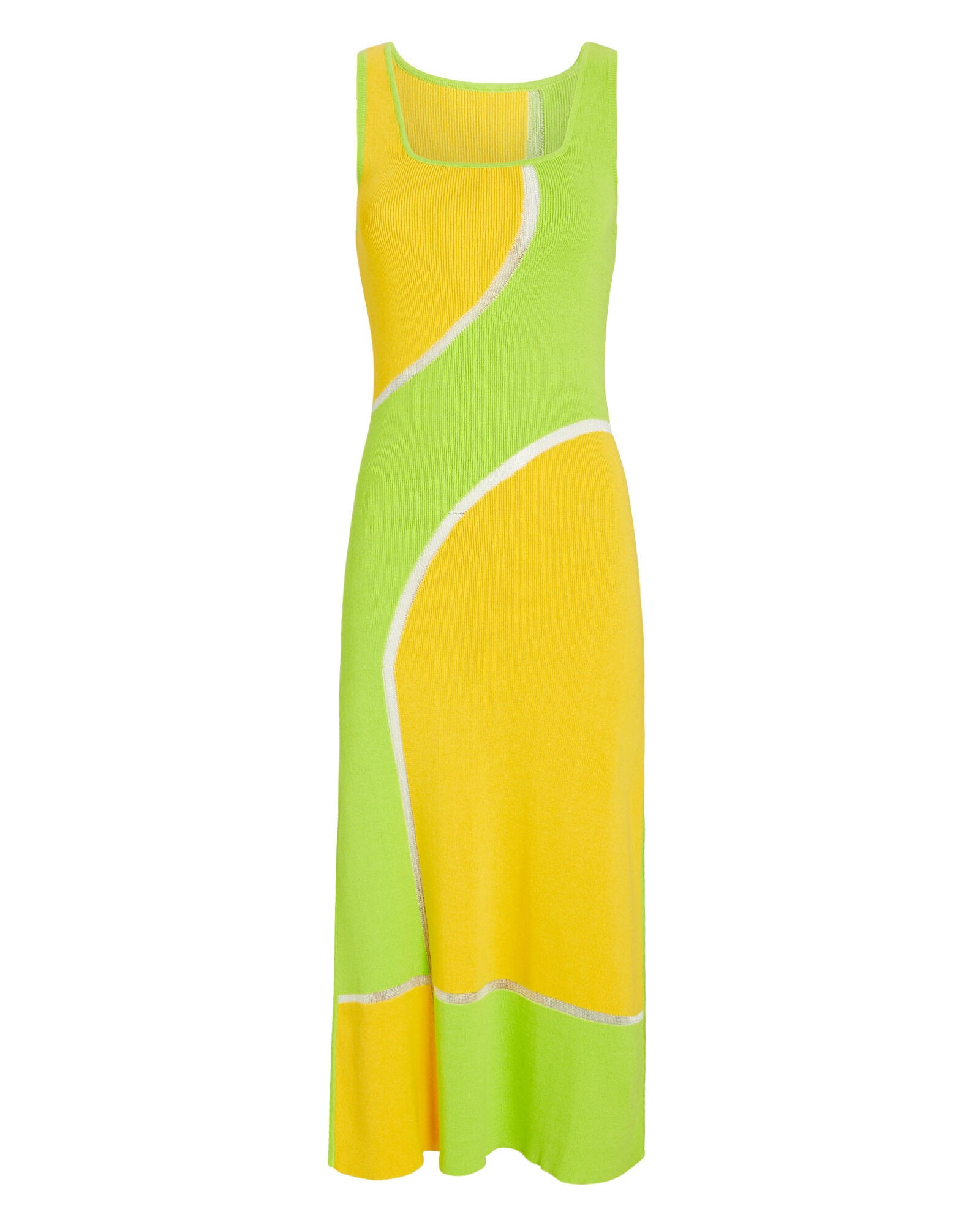 The Kimberly Colorblock Knit Midi Dress | INTERMIX
