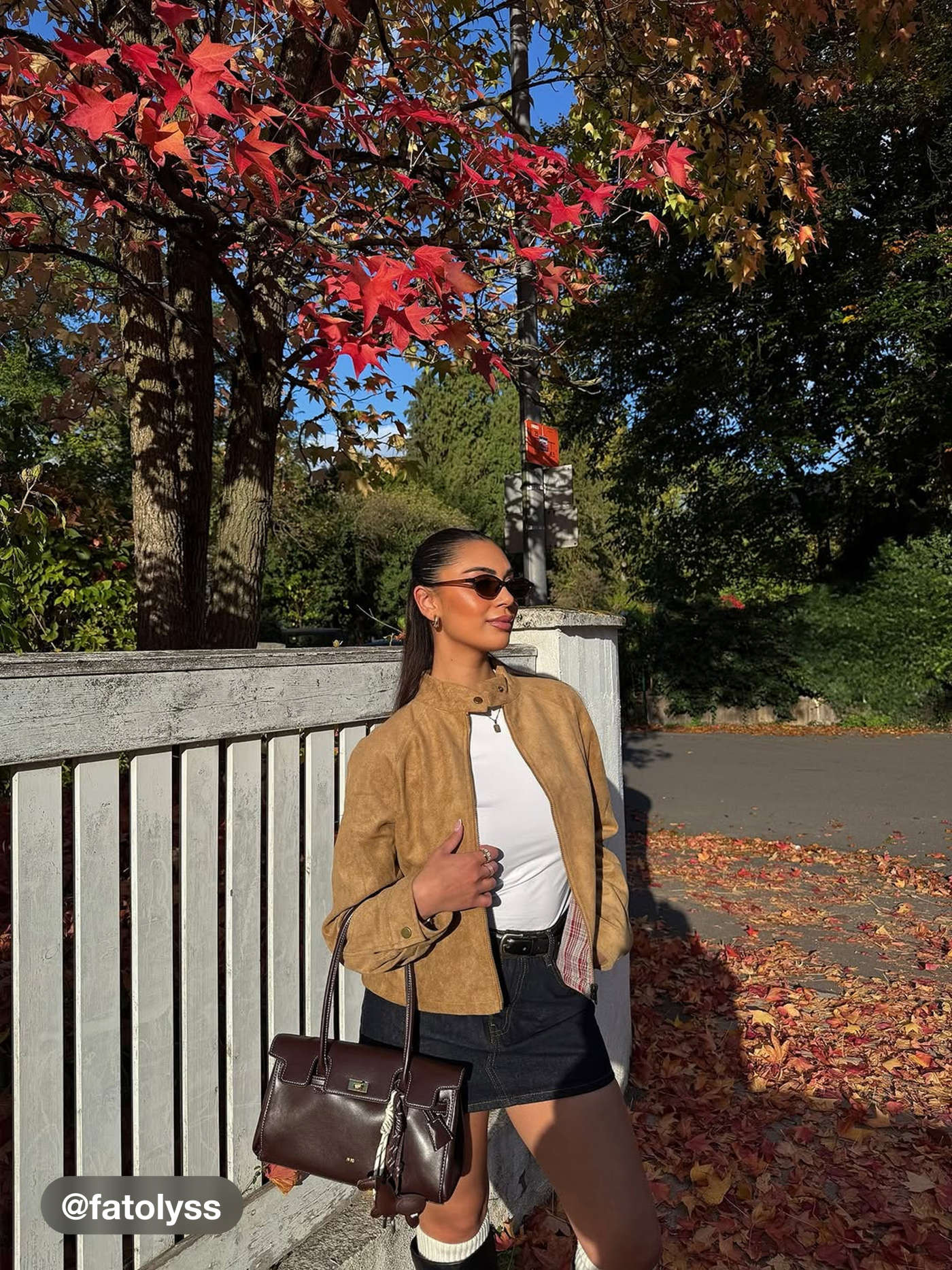 Suede Stand Collar Long Sleeve Zip Through Oversized Jacket | Cider