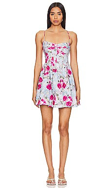 Bardot Elsie Corset Mini Dress in Garden Floral from Revolve.com | Revolve Clothing (Global)