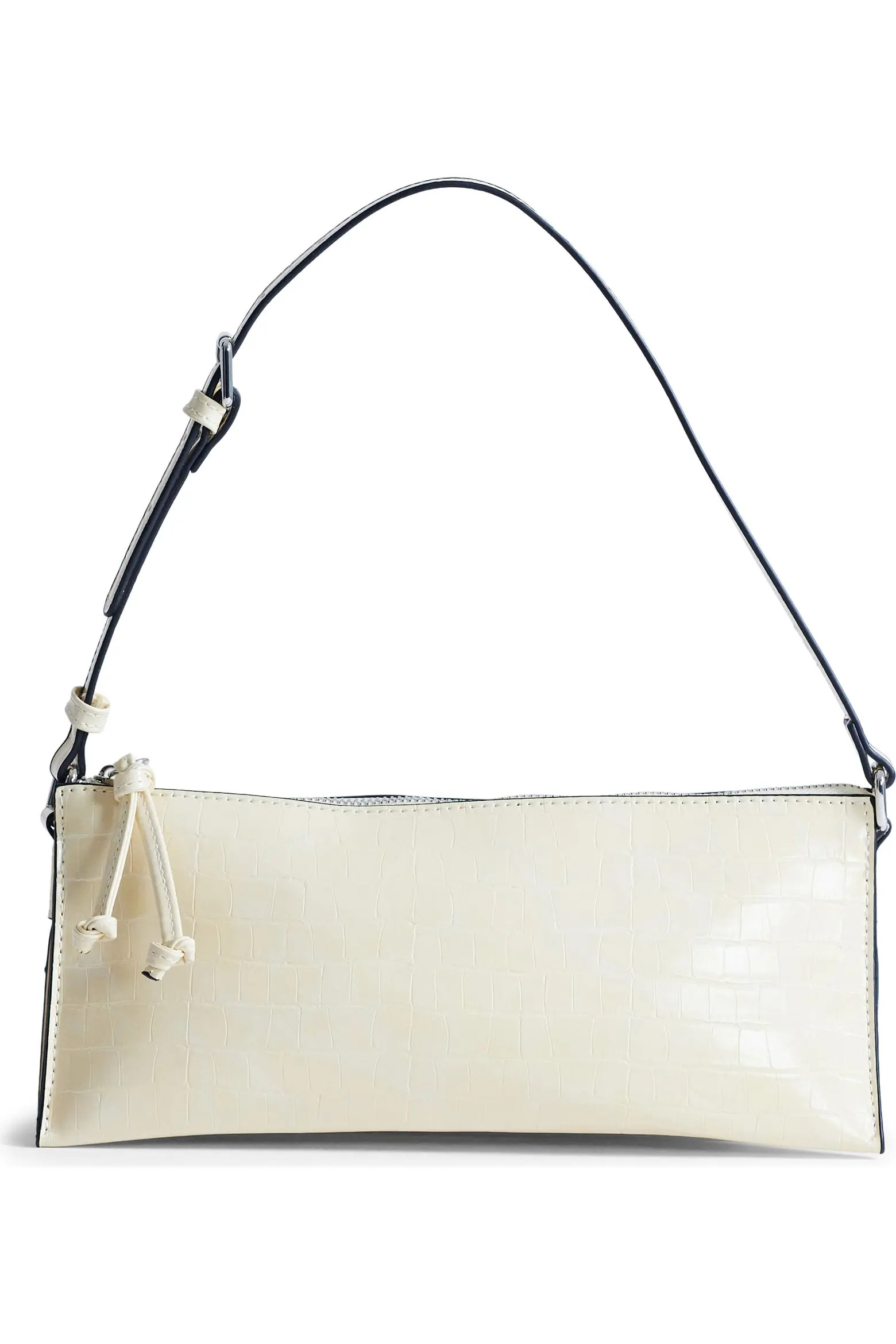 Topshop Simone Croc Embossed Faux Leather Shoulder Bag (Women) | Nordstrom | Nordstrom
