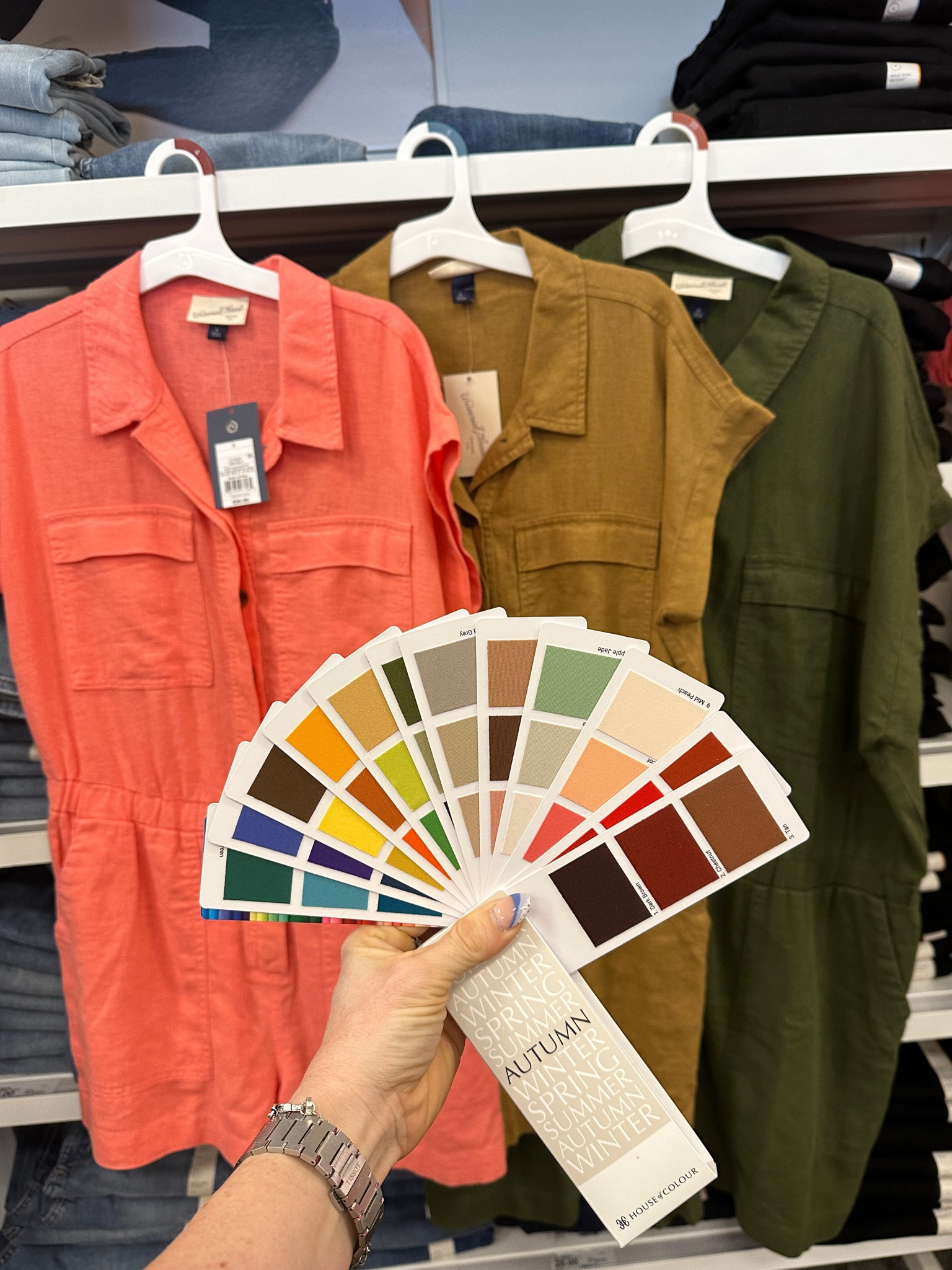 Did some retail therapy recently, leisurely browsing the aisles. I was so surprised by the variety of colors I stumbled upon! These rompers all work so well with the autumn palette — coral, olive green, and mustard/old gold (darker).

#houseofcolour #hoc #houseofcolourpflugerville #houseofcolourusa #coloranalysis #houseofcolouraustin 

Target
Rompers

#hocsummer #hocwinter #hocspring #hocautumn 

#LTKMidsize #LTKFindsUnder100 #LTKStyleTip
