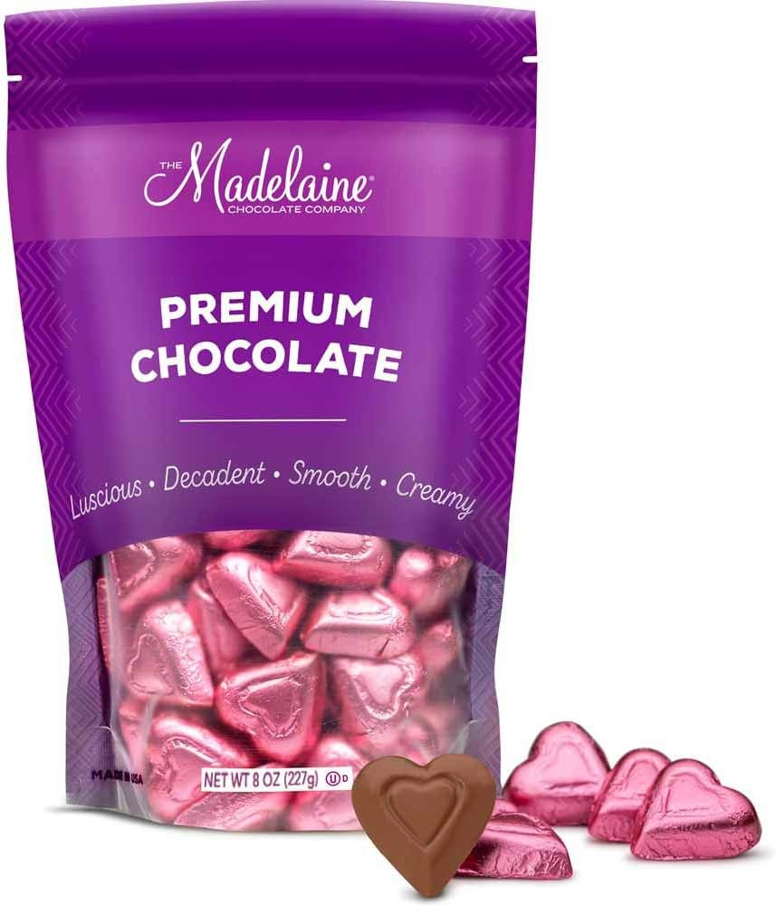 Madelaine Milk Chocolate Mini Hearts - Mothers Day Gift for Mom - 30 Individually Wrapped Candy -... | Amazon (US)