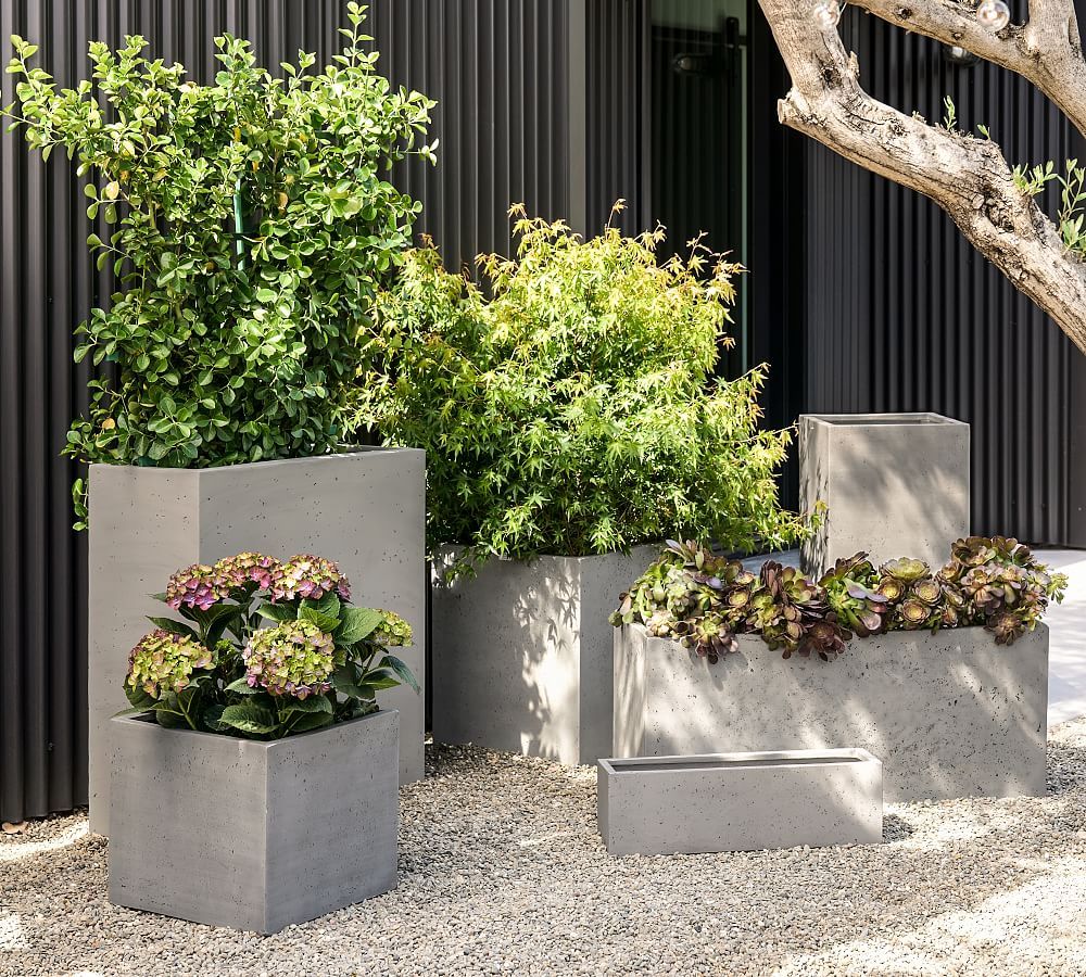 Mission Square Handmade Outdoor Planters | Pottery Barn (US)