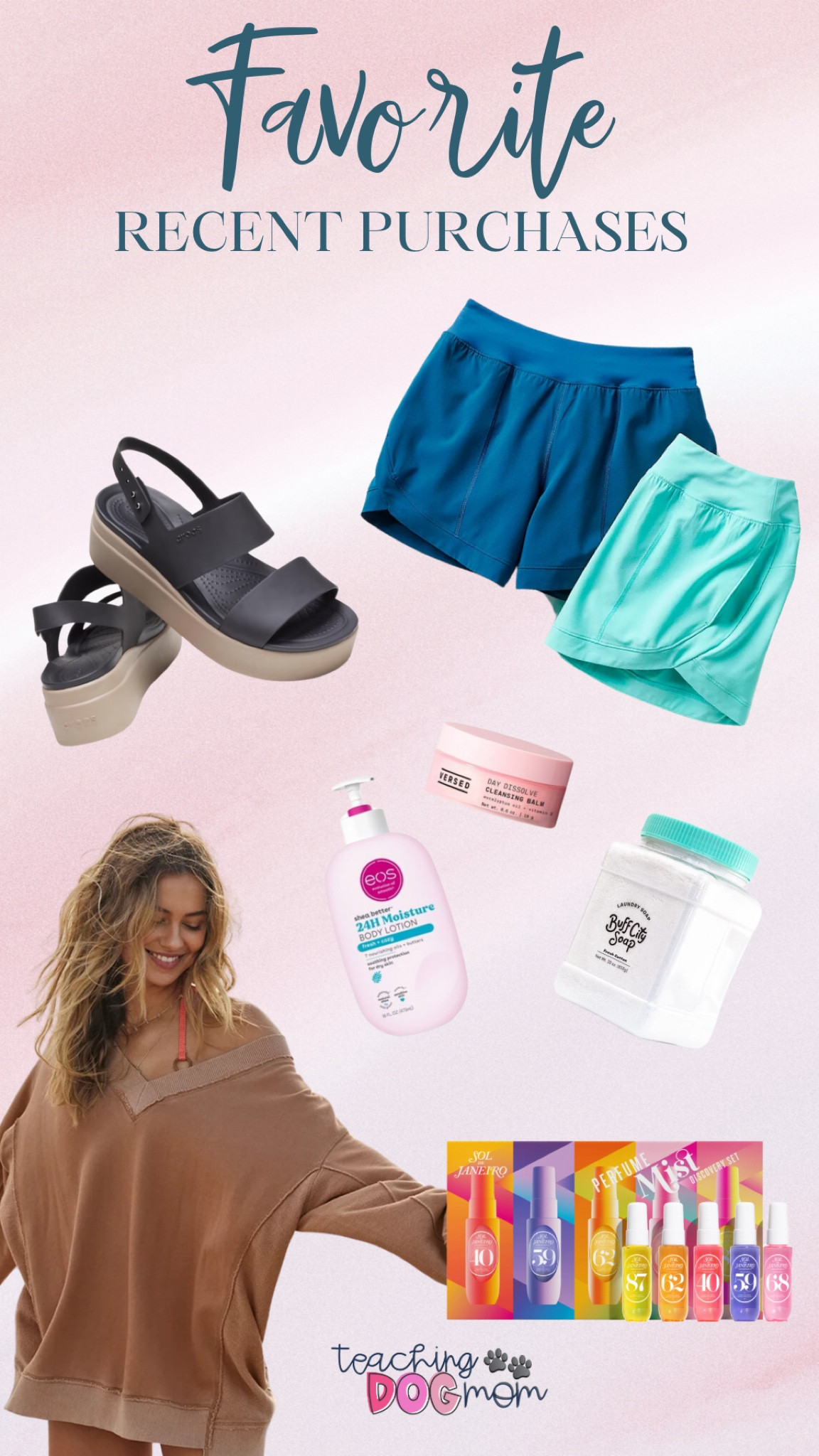 Here are some of my favorite items I’ve purchased recently! I’ll add the details below:

Crocs Brooklyn Wedges: TTS size 9
Tek Gear Active Shorts: size XXL
Aerie Oversized Sweater: size XL
EOS Fresh & Cozy Lotion
Versed Cleansing Balm 
Buff City Soap Fresh Cotton Laundry Detergent
Sol de Janeiro Discovery Set

#targetfinds #targetstyle #aeriestyle #aeriefashion #soldejaneiro #kohlsstyle


#LTKBeauty #LTKSaleAlert #LTKMidsize