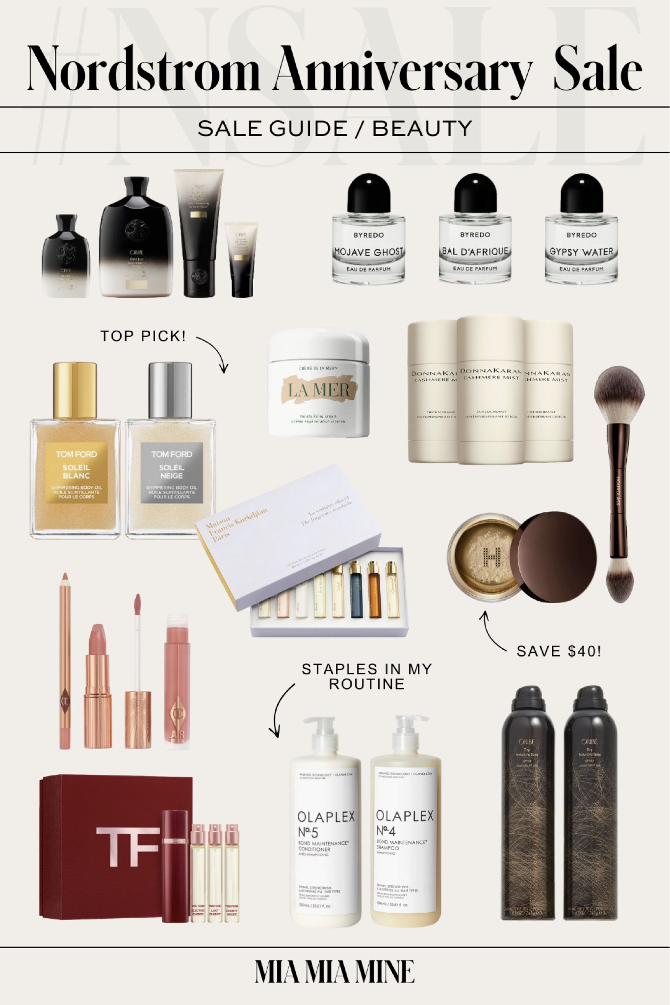 Nordstrom anniversary sale picks 
Oribe hair care on sale 
Byredo perfume on sale
Tom ford perfume on sale
Tom ford body oil
Hourglass setting powder and brush 
La mer on sale 
#nsale picks  

#LTKxNSale #LTKFindsUnder100 #LTKBeauty