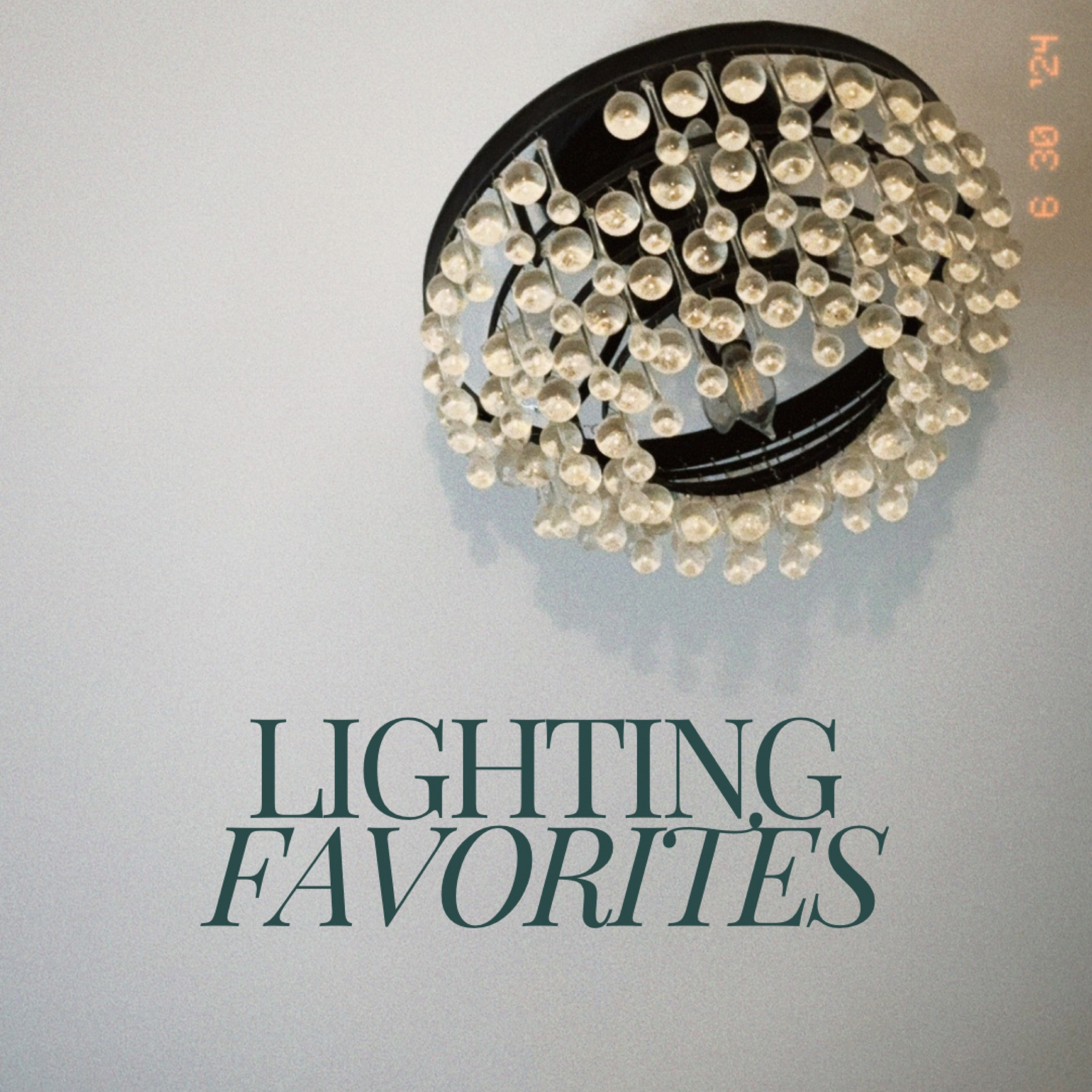 Lights we’ve bought so far for the house 
