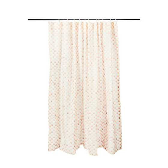 Rosy Check Shower Curtain | MacKenzie-Childs