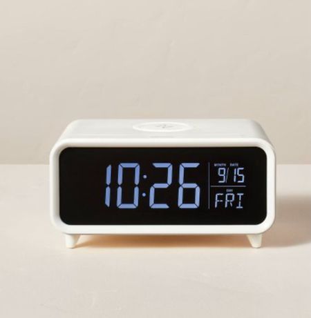 Digital Alarm Clock with Wireless Charging Cream/Black - Hearth & Hand™ with Magnolia 

#LTKhome #LTKfindsunder50 #LTKGiftGuide