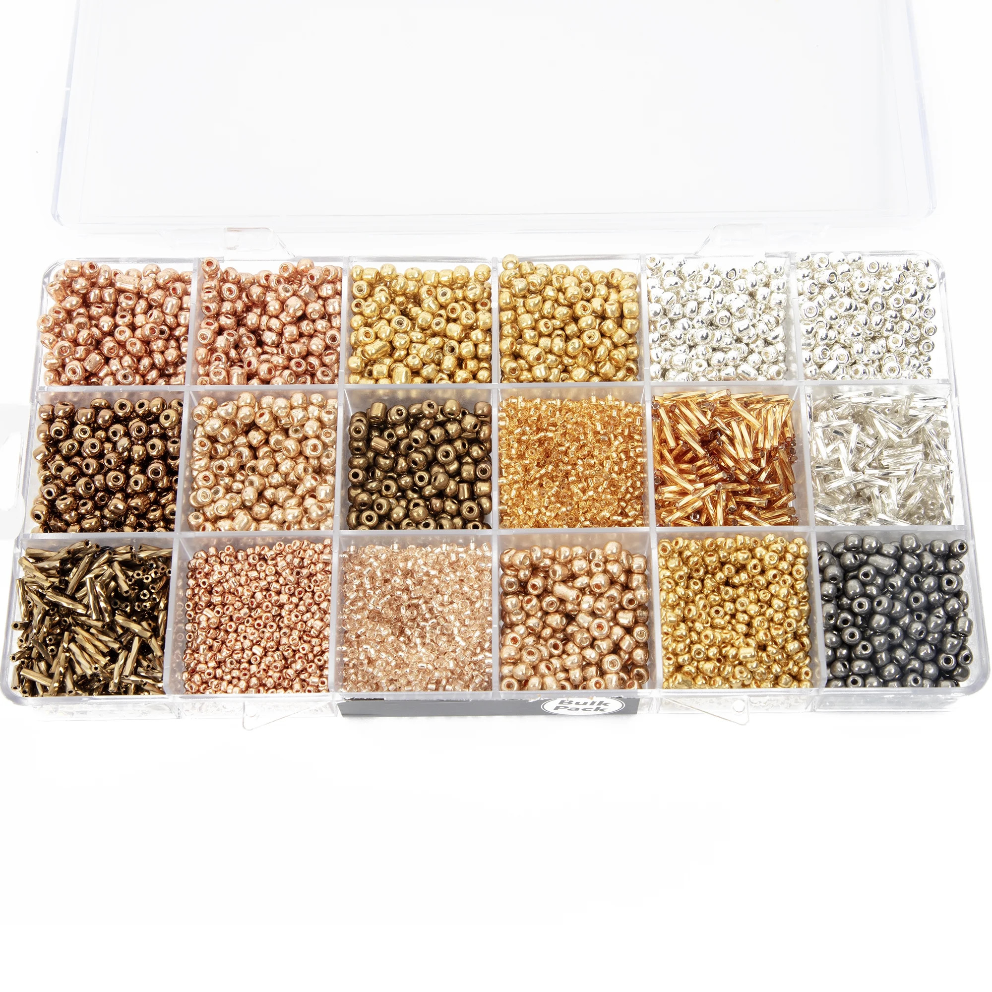Cousin DIY Metallic Seed Bead Mix, Multicolor, 363.5g, 10000 Piece, Adult, AJM65022070 | Walmart (US)