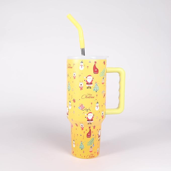 Daofaith Christmas Holidays 40oz Mega Mug, 40 oz Tumbler with Handle and Straw, Cup Holder Dishwa... | Amazon (US)